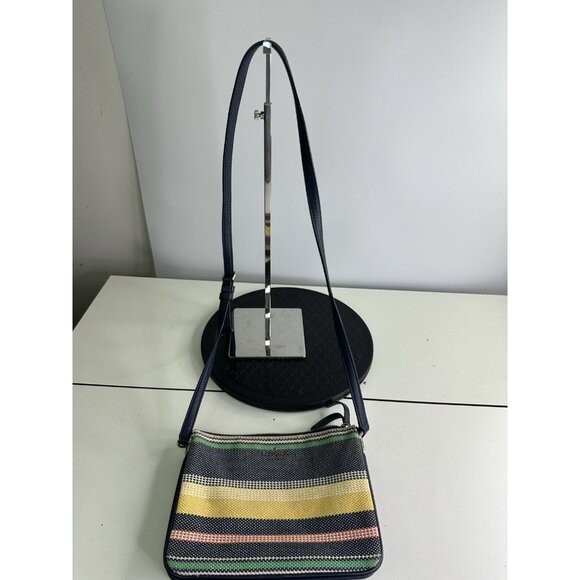 Kate Spade Manhattan Striped Woven  Small Crossbody - Picture 2 of 9